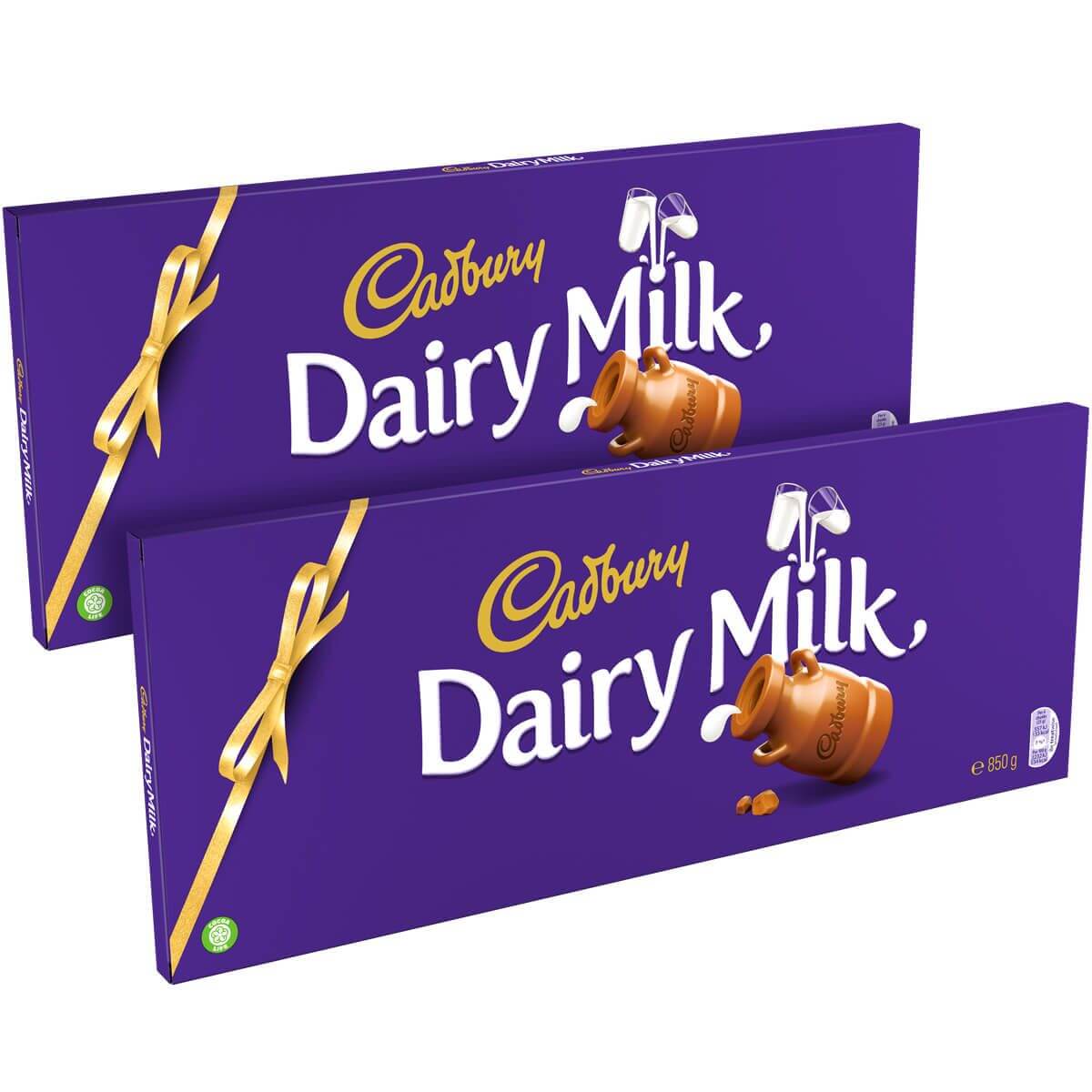 Cadbury Dairy Milk Bars 850g Twin Pack