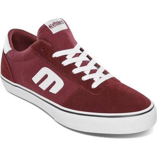 Etnies Mens Calli Vulc Skate Shoes Trainers - Burgundy White