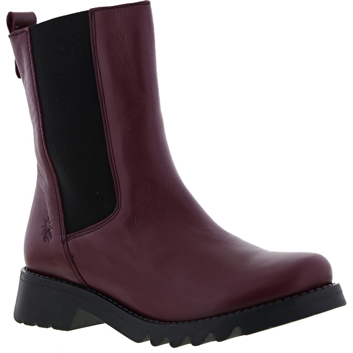 Fly London Womens Rein Leather Boots - Wine