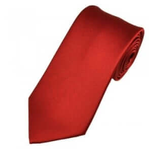 Plain Wine Red Boys Tie