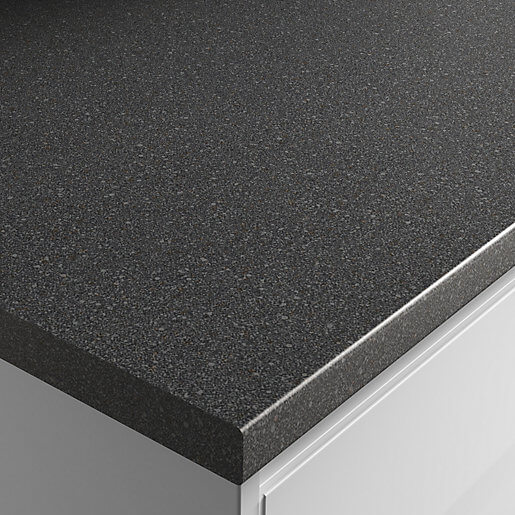 Noir Granite Laminate worktop 600mm x 38mm x 3m | Wickes.co.uk