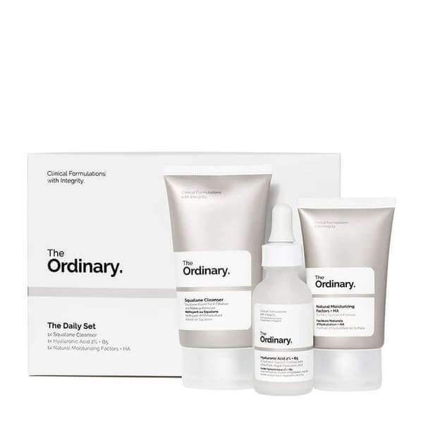 The Ordinary The Daily Set | Skincare essentials | Cleanser | Moisturiser | Hydrating serum | Vegan