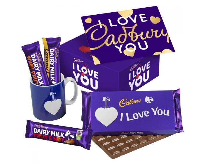 Cadbury I love You Dairy MIlk and Mug Gift Set