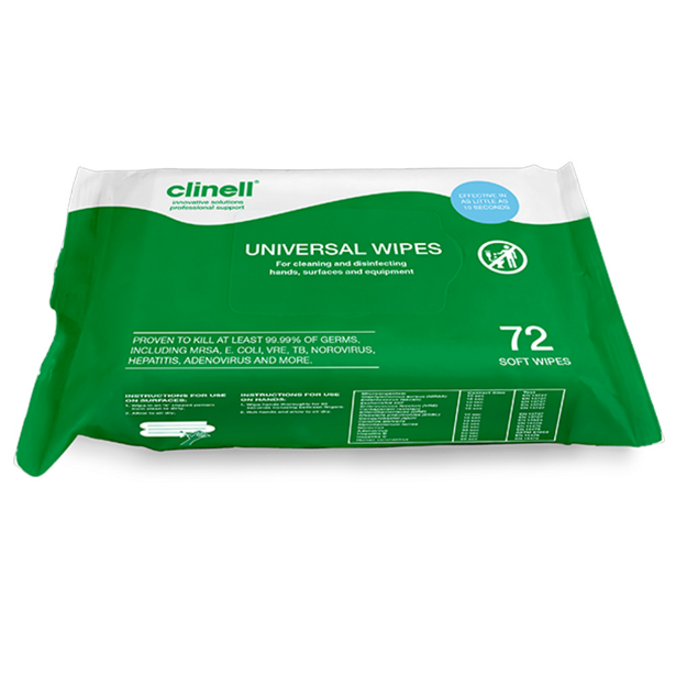 Clinell Universal Hand and Surface Wipes