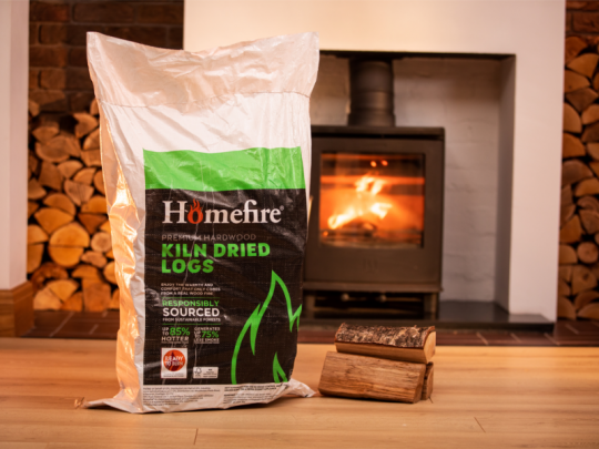 Homefire Kiln Dried Hardwood Logs - Large Handy Bag