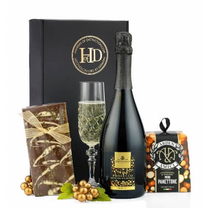 Prosecco, Panettone and Chocolates Gift