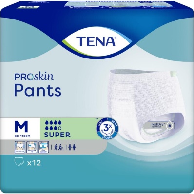 TENA Pants Super | Medium | Pack of 12