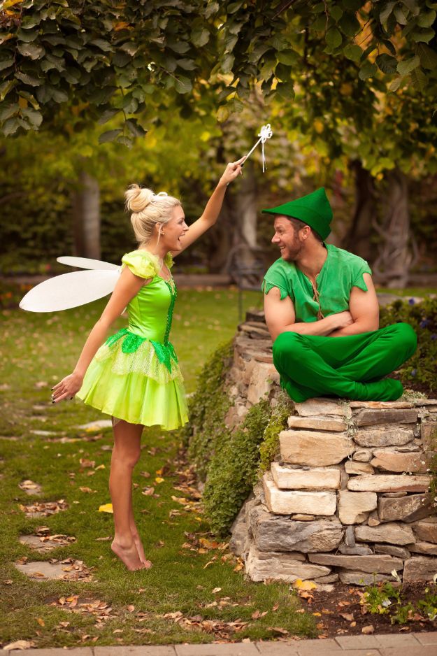 tinker bell and peter pan