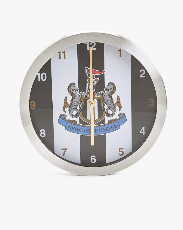 12" Brushed Steel Clock
