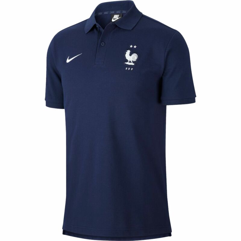 20-21 France Pique Polo Shirt - Navy