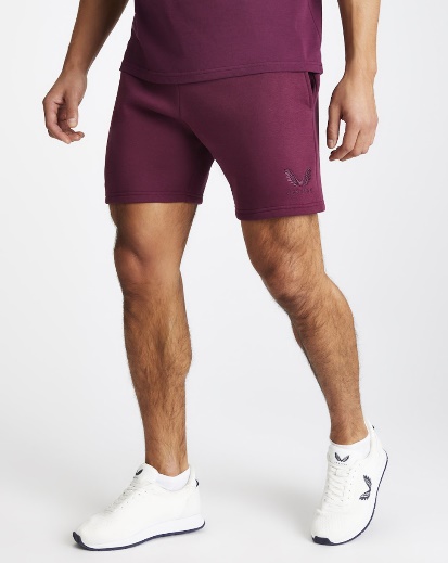 Burgundy Castore x Harvard Shorts