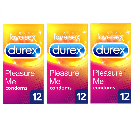 Durex Pleasure Me 12 Condoms - Case Of 3