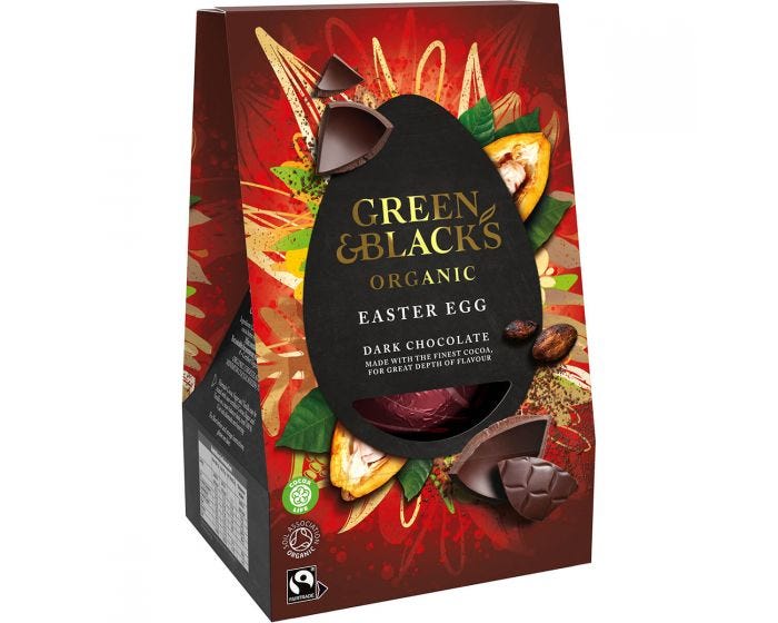 G&B Organic Dark Chocolate Egg 165g (Box of 4)