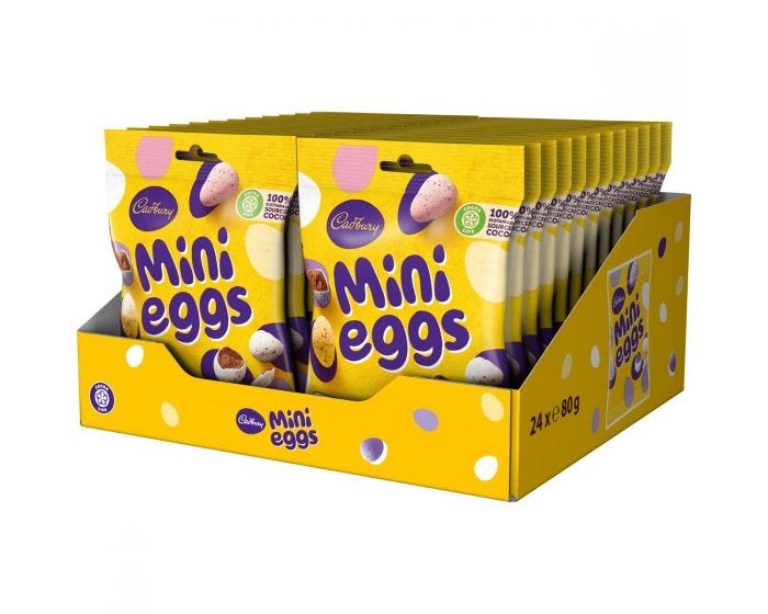 Mini Eggs Bag 80g (Box of 24)