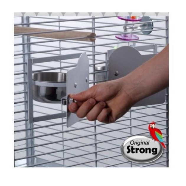 Strong Parrot Cage Anna Pearl White