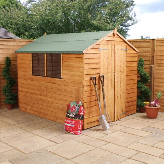 Adley 6' x 8' Double Door Overlap Apex Shed