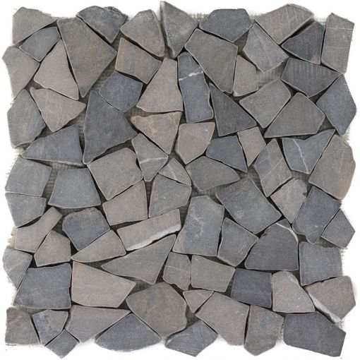 Natural stone mosaic Polymosaic Poly Graphite 30.5x30.5 2