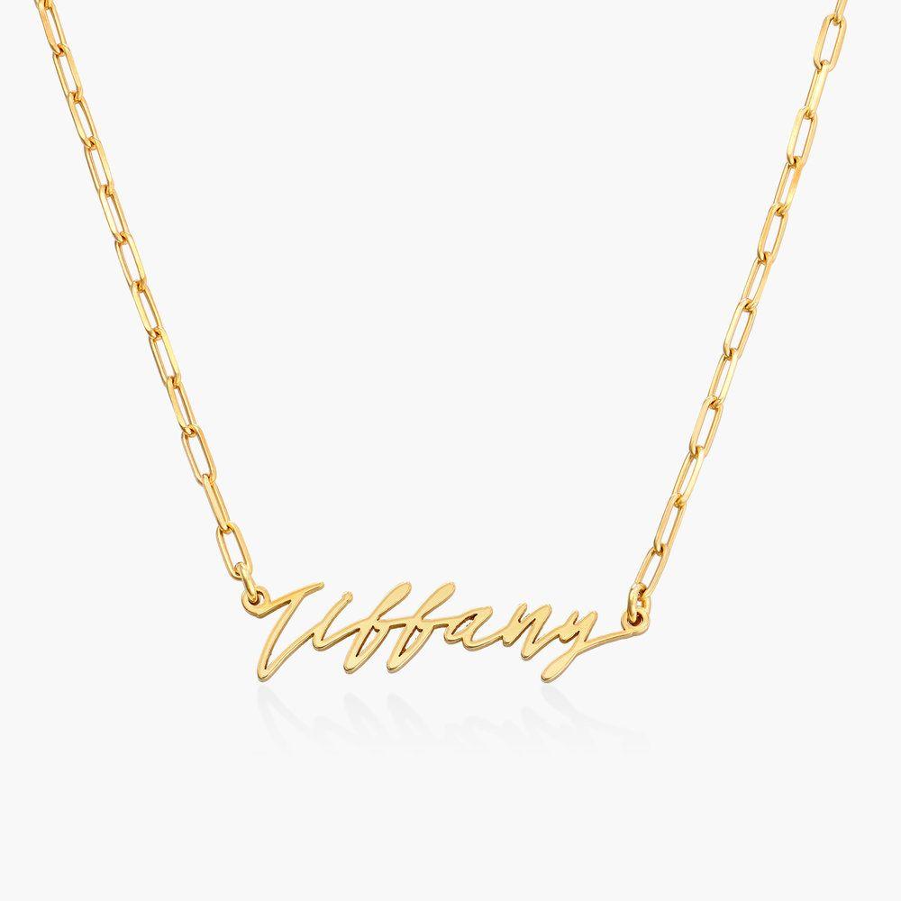 Coco Name Link Necklace - Gold Vermeil product photo