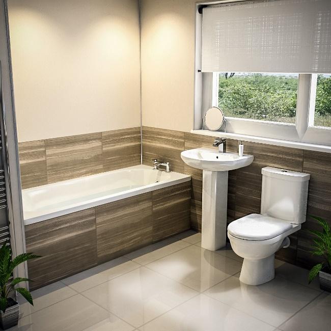 Ideal Straight Bathroom Suite