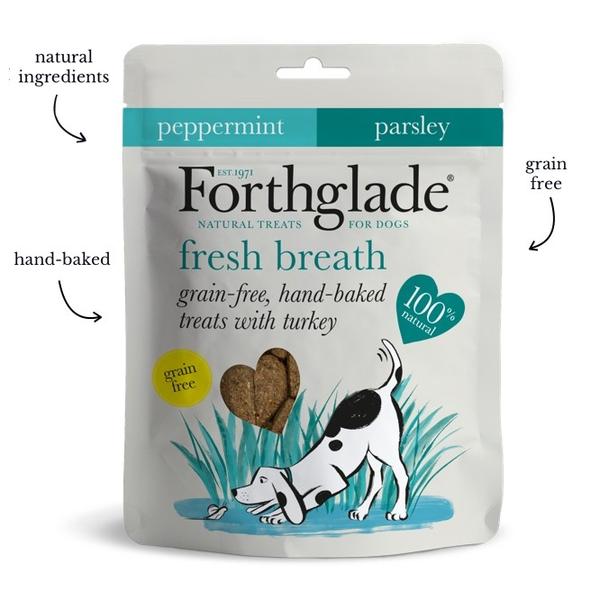 Grain Free Hand Baked Dog Treats with Turkey, Peppermint and Parsley