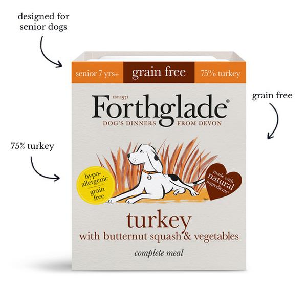 Turkey with butternut squash & vegetables Natural Wet Dog Food (395g)