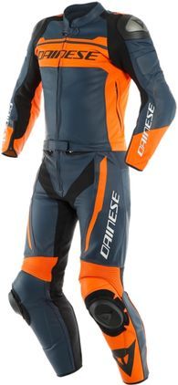 Dainese Mistel Black Iris Black Iris Orange Leather 2 Piece