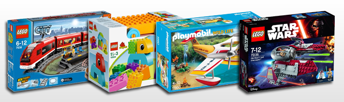 We take your toys in payment.  Whether Lego, Playmobil or Duplo