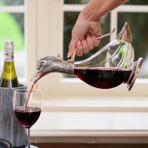 Newbridge Silverware Silver Plated Duck Wine Decanter 1
