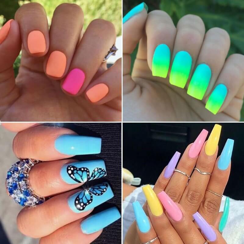125 Cute Summer Nail Designs: Colorful Ideas, Trends &amp; Art (2021)
