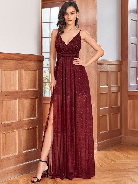 Ever-Pretty white bridal dress red