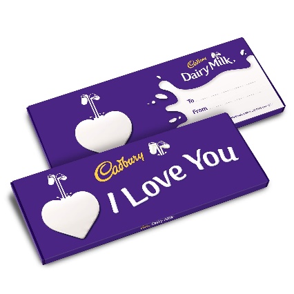 I Love You Dairy Milk Bar (850g) 