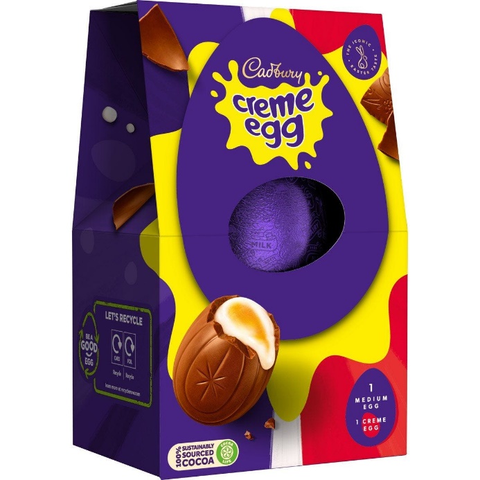 Cadbury Creme Egg Shell Egg 138g (Box of 9)