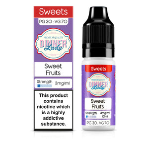 Dinner Lady Sweet Fruits 30:70 3mg E-Liquids