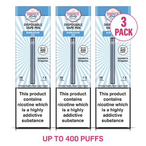 Three Pack - Dinner Lady Bubblegum Ice Disposable Vape Pen