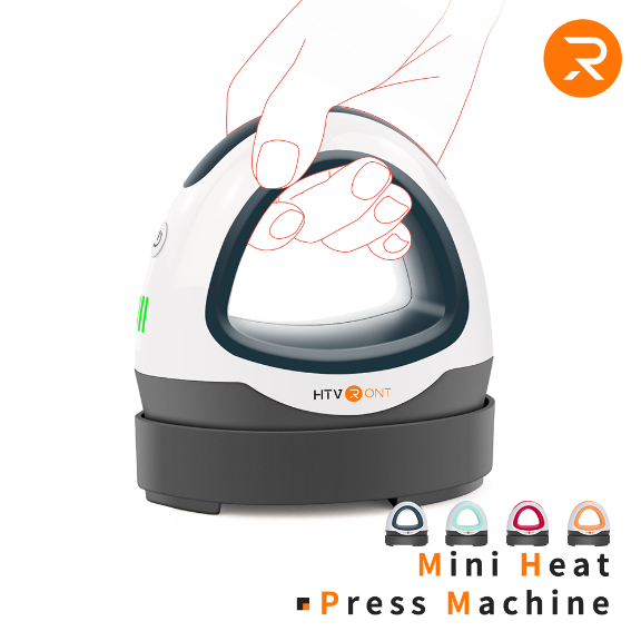 HTVRONT Easy Press Mini Heat Press Machine for HTV Vinyl Projects & Heating Transfer (4 Colors Available)