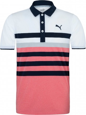 Puma MATTR One Way Polo, teaberry/white