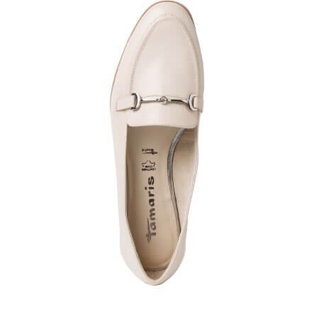 Tamaris Slip-On Brogues Ivory 5
