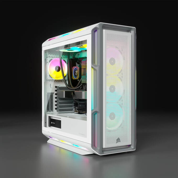 AWD Corsair iCUE 5000T RGB AMD Ryzen 9 5950X 4.9Ghz Turbo Nvidia RTX 3090 Ti 24GB White Desktop PC for Gaming