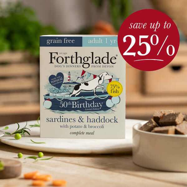 Sardines & haddock with potato & broccoli natural wet dog food (395g)
