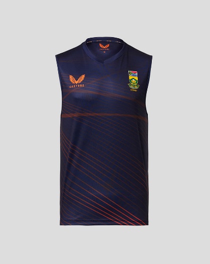 Navy Cricket South Africa Training Vest