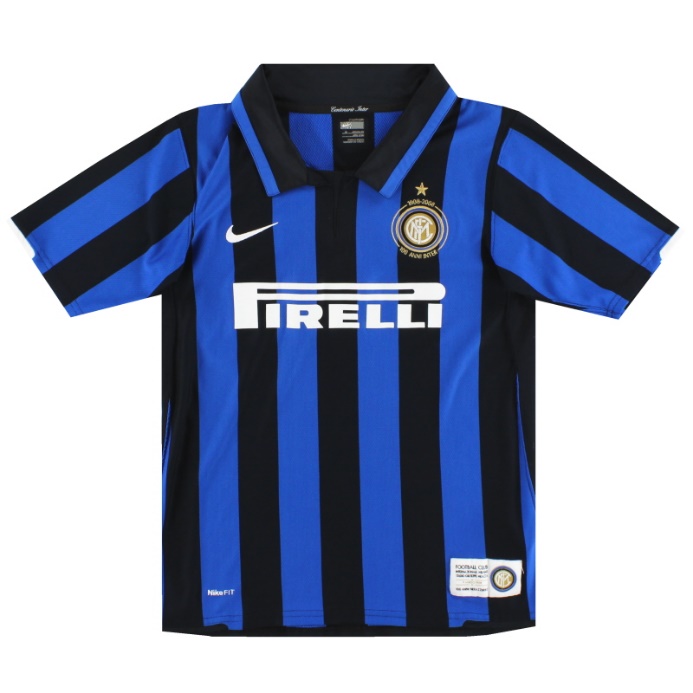 2007-08 Inter Milan Nike Centenary Home Shirt XL.Boys