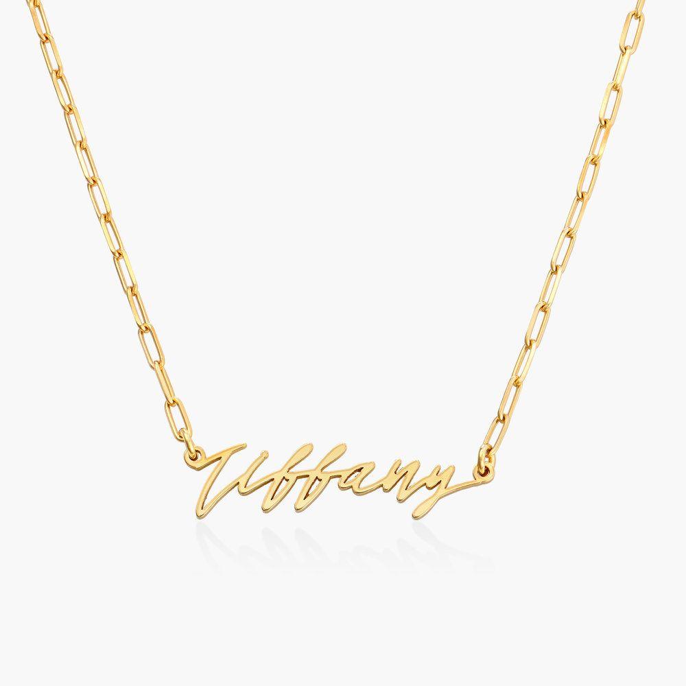 Coco Name Link Necklace - Gold Vermeil product photo