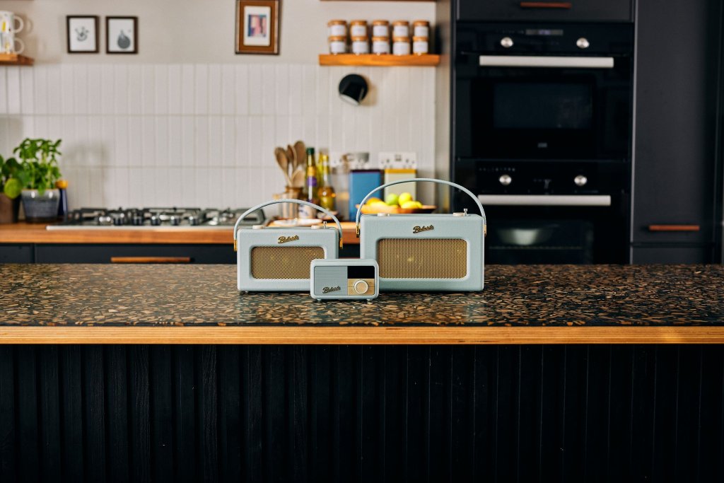 radio in the kitchen