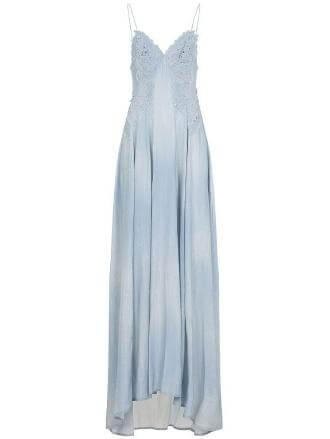 ermanno scervino - Long dress with lace inserts