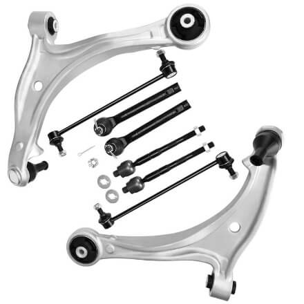 Front Lower Suspension Kit 2005-2010 Honda Odyssey, w/Front Lower Control Arm, Sway Bar Links, Tie Rods