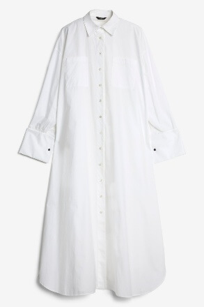 SHIRT DRESS POPLIN WHITE