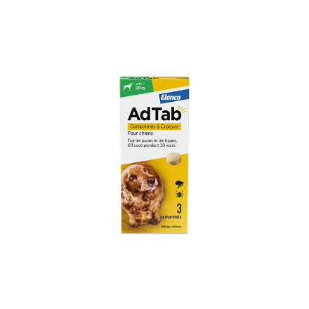 AdTab Elanco 450mg 11-22kg 3 Tablets