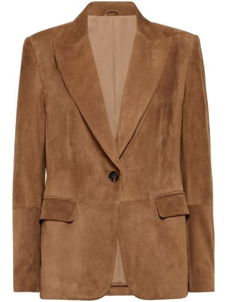 brunello cucinelli - Suede jacket in light brown