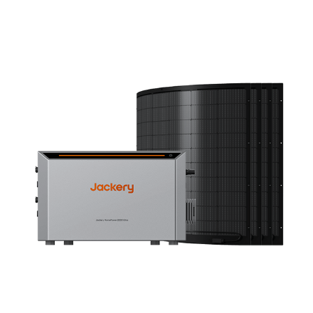 Jackery HomePower 2000 Ultra with flexible solar panel set (200W*4)