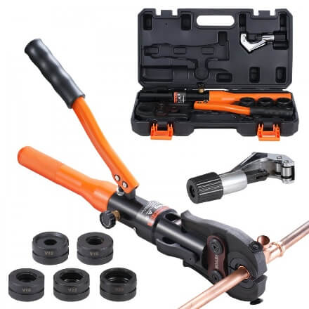 VEVOR Hydraulic Pressing Pliers Pipe Pressing Pliers Crimping Pliers V12/15/18/22/28 Jaws